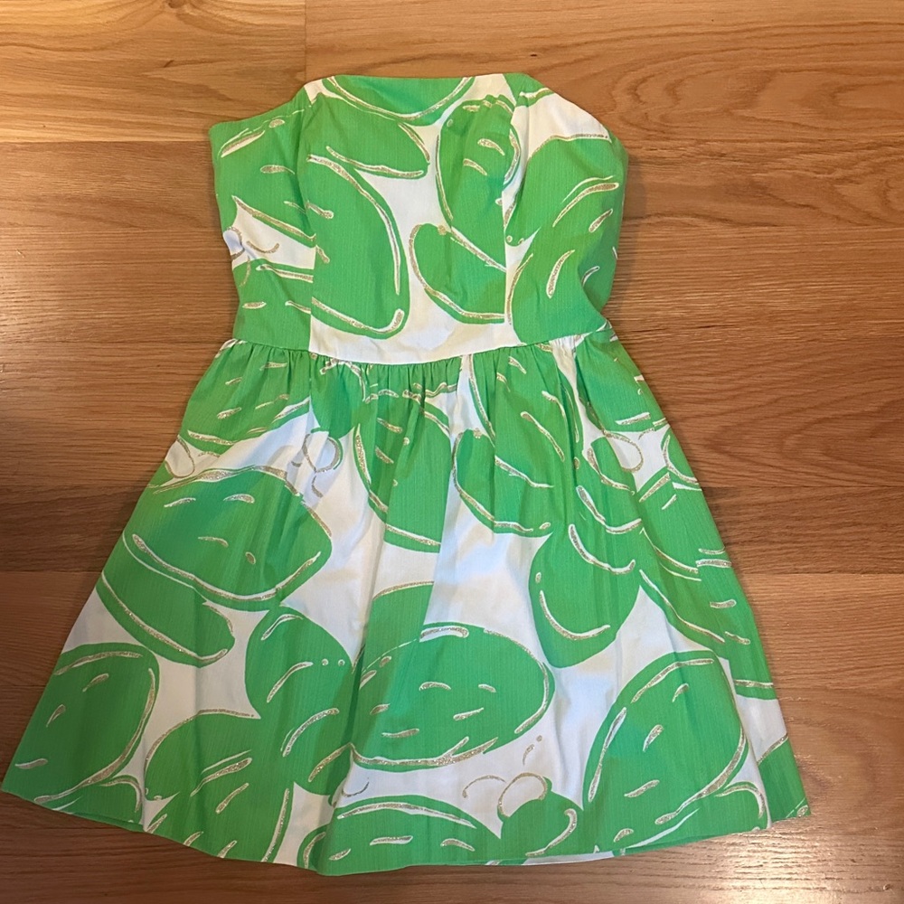 Lilly Pulitzer Green and White Dress